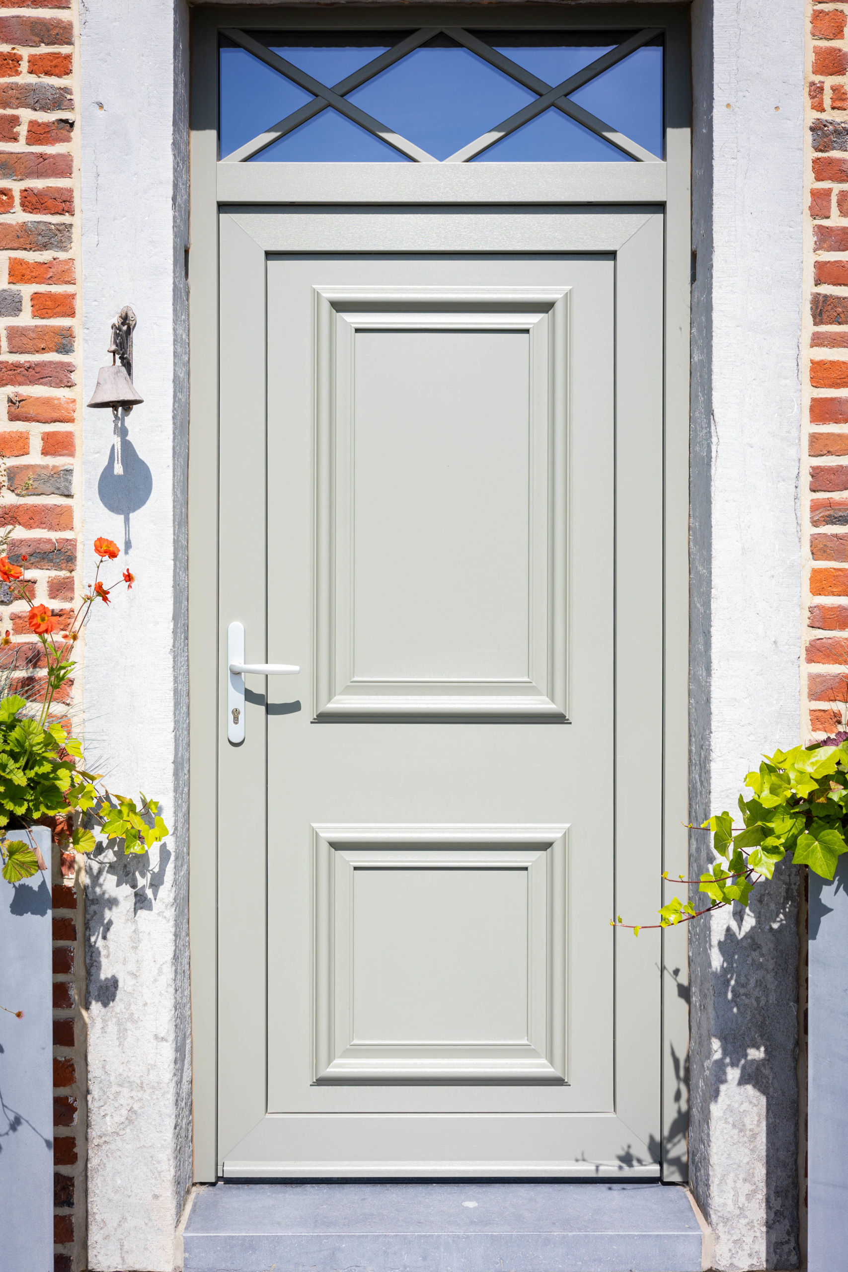 Tivolus Kommerling châssis PVC Graty porte d'entrée gris béton