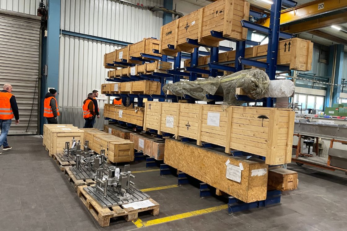 Visiste de chaîne de production de Kömmerling à Pirmasens