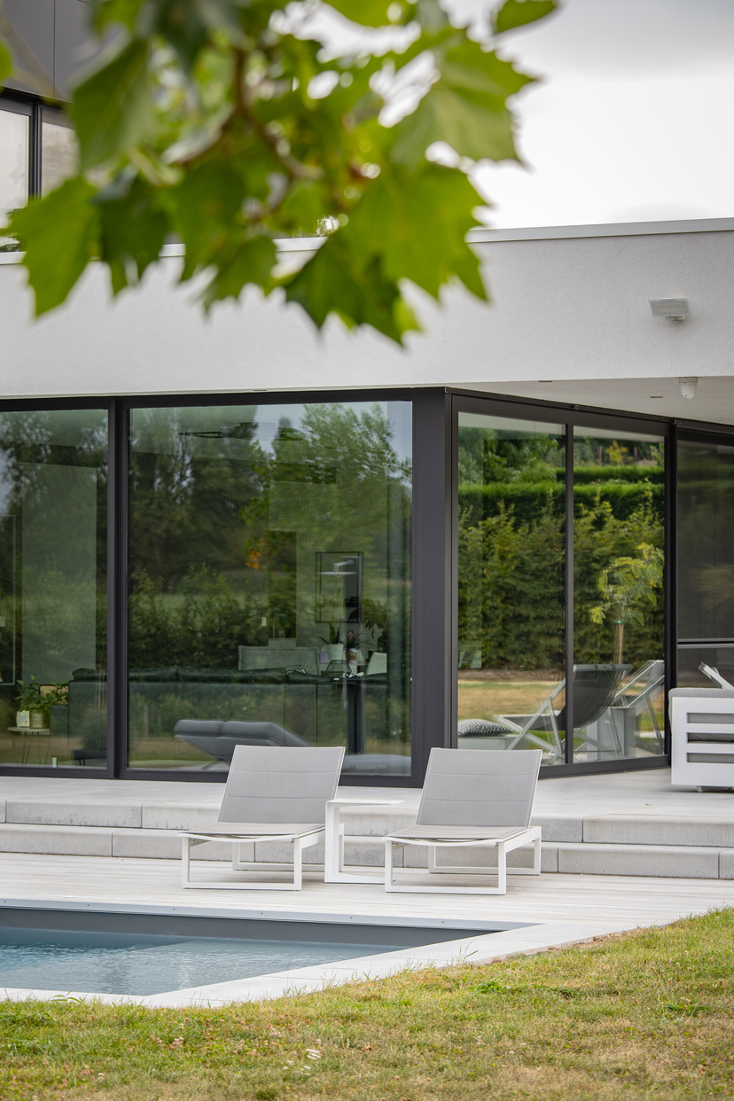 Tivolux projet Rebecq Châssis Aluminium Aliplast