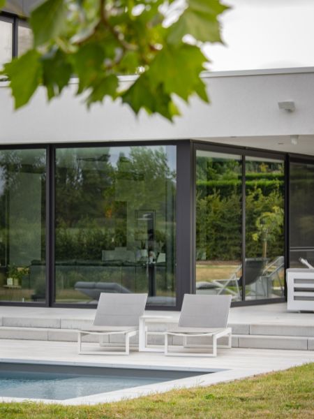 Châssis coulissant alu à Rebecq